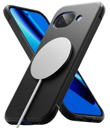 Image of Ringke Onyx for Google Pixel 10a [Compatible with MagSafe] [Anti-Fingerprint] Slim Shockproof Protective Cover with Precise Camera Cutouts & Non-Slip Side Grip Case Back Cover - Magnetic Black