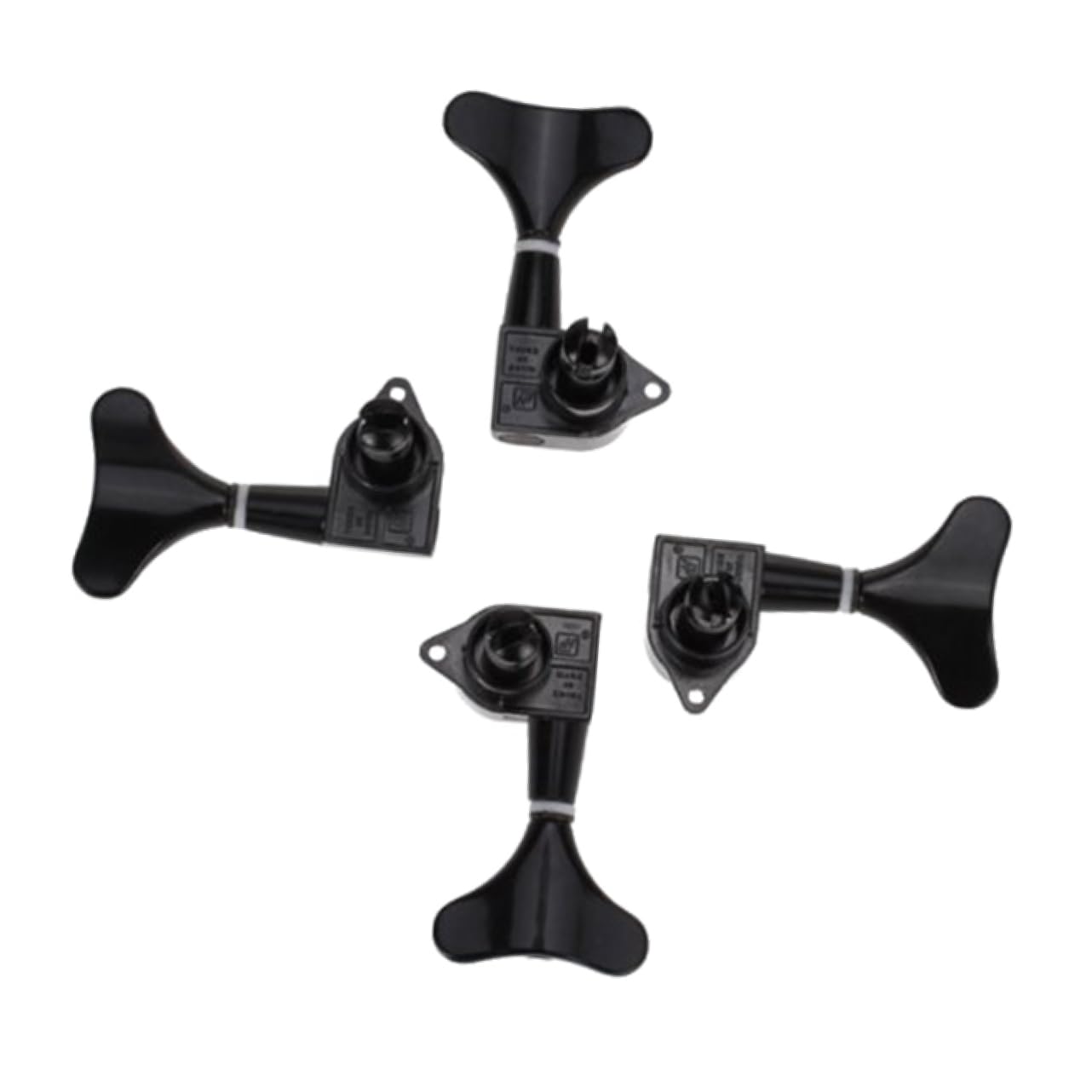 Toddmomy 4Pcs Black Bass Tuning Pegs Machine Heads for Bass Guitar Essential Accessory for Accurate Tuning Includes Left for Optimal Performance
