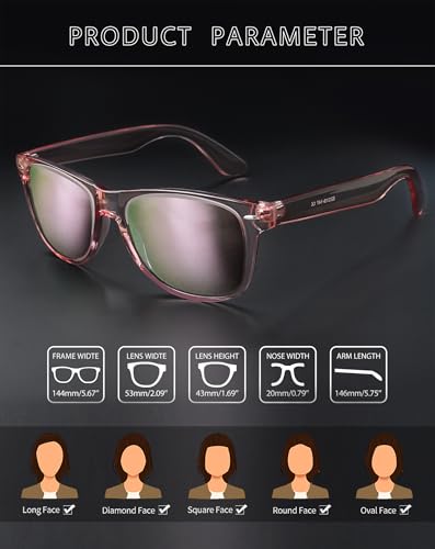 Image of Joopin Square Sunglasses Polarized UV400 Designer Sun Glasses Men Women