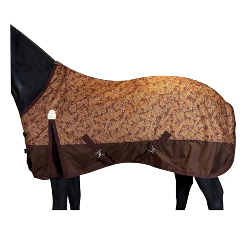 BARN & STABLE 600D Ripstop Lightweight Horse Turnout Sheet No Fill,Water-Resistant & Breathable Horse Blanket for Spring and Mild Weather, with Anti-Rub Fleece Withers