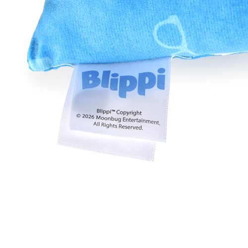 Image of Jay Franco Snuggle Pillow - 15 Inch Kids Ultra-Soft Stuffed Plushie & Cozy Throw Pillow, Official Licensed Character Cushion, Blue - Blippi