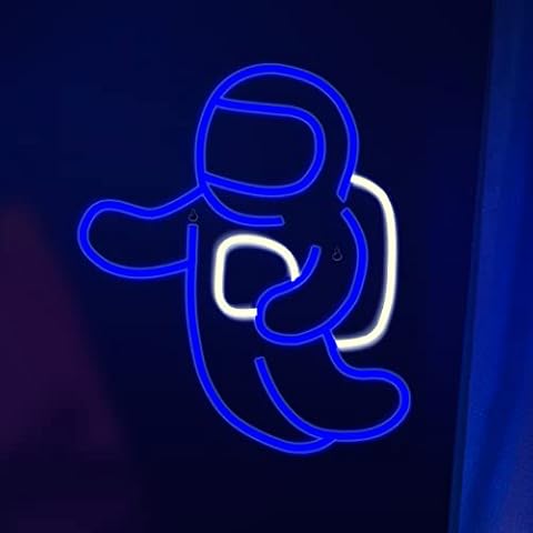 Astronaut Light, LED Neon Signs for Wall Decor USB Powered Light Up Signs for Bedroom, Kids Room, Game Room, Home, Club Bar Decor Gift (14.2 ''×12.6'') Cover