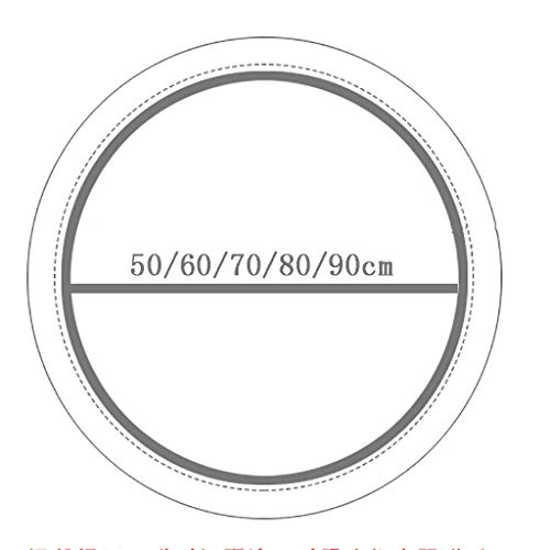 Illuminated Bathroom Mirror,Frameless Round With LED White light/warm light,Touch Sensor+Demister,5 Size