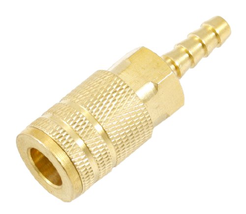 Forney 75480 Air Fitting Coupler, Industrial Milton Style, 1/4-Inch-by-1/4-Inch Hose Barb