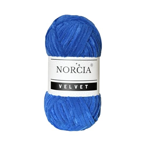 NORCIA Soft Velvet Yarn Chenille Yarn for Crocheting Super Bulky