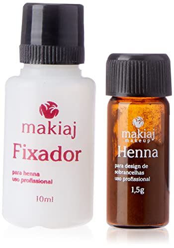 Pó de Henna para Maquiagem de Sobrancelhas 1,5G - Castanho Claro