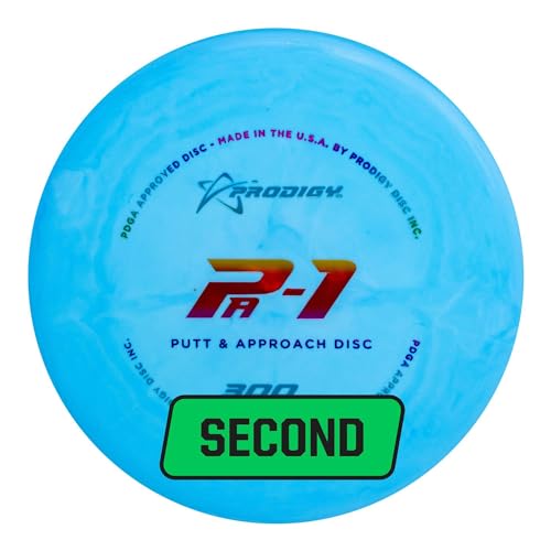 Prodigy Disc Factory Second 300 Soft PA-1 Disc Golf Putter | Stable Disc Golf Putter | Optimum Feel & Grip | Stable to Overstable Flight in All Wind Conditions | (Colors May Vary) (170g+)
