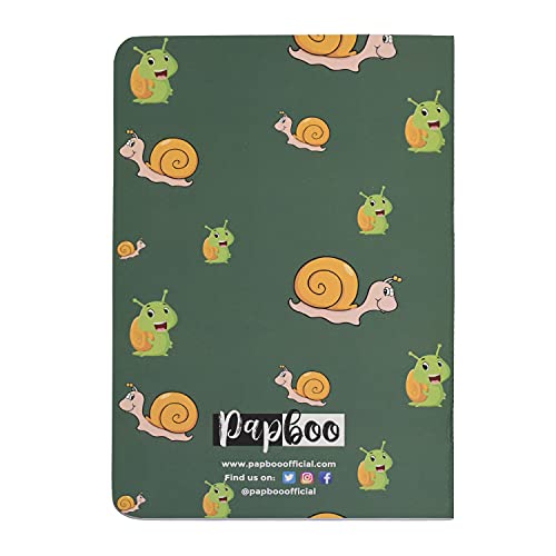 Image of Papboo A5 Handy, Easy to carry Unruled, Plain Cute Creature & Floral 2 Sets of 4 for doodling, Writing, Notes, Notebooks -Matte Finished - Journal Diary, Gift.(60 * 8= 480 80 GSM pages)