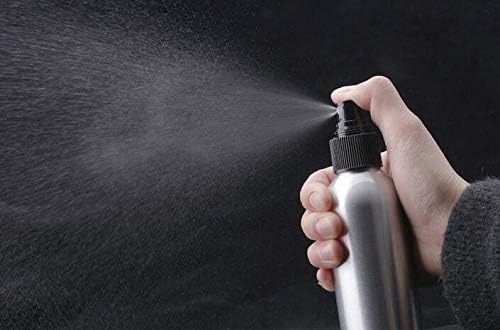 Miniatura 2 de 3 botellas de aluminio de niebla fina con pulverizador de bomba negra, recipientes de atomizador de muestra vacía para aceites esenciales, perfume,