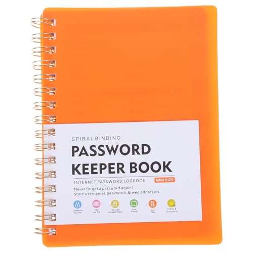 NUOLUX アルファベット索引付きパスワード管理ノートブック 携帯用秘密ノート 安定した紙質でインク染みなし 迅速な情報検索と包括的なウ