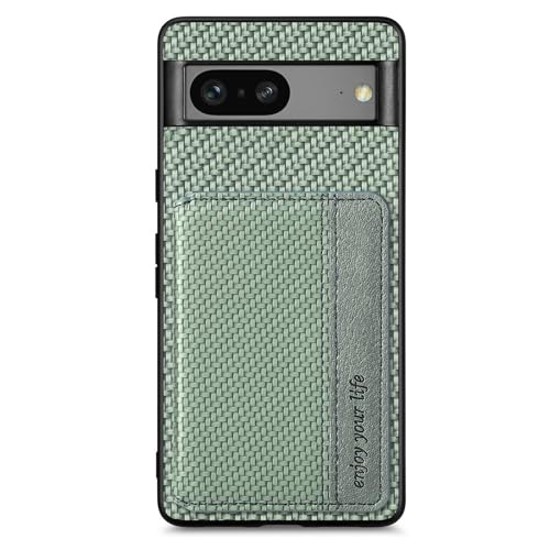 Étui Google Pixel 7 Pro vert anti-rayures avec fente pour carte et rabat de protection