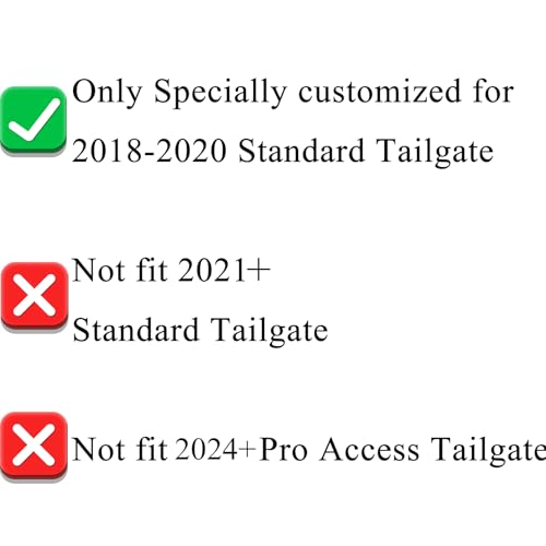 Image of Tailgate Insert Letters Compatible with 2018 2019 2020 3D Emblems with Strong Adhesive 250530 Matte Black
