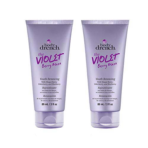 Body Drench The Violet Berry Mask-Youth Renewing Peel Off Mask, 3oz (2 pack)