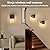 Kimjo Battery Operated Wall Sconce Set of 2 with Remote, Rechargeable Wireless Wall Lights with Dimmable Bulb and Glass Shade, Wall Decor for Bedroom Bathroom Hallway
