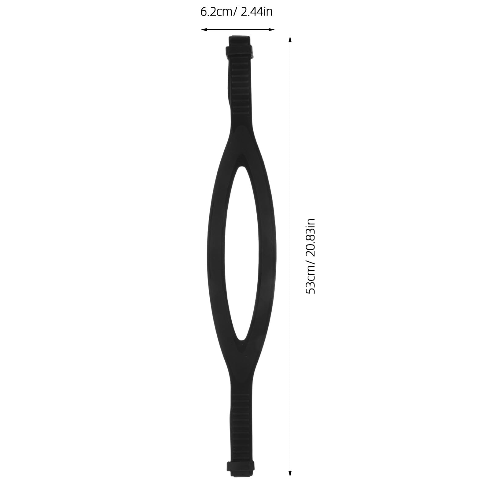 2 cinturini di ricambio per maschera subacquea - Cinturino in silicone per maschera da sub - Fascia per la testa per attrezzatura da snorkeling e per uomo e donna