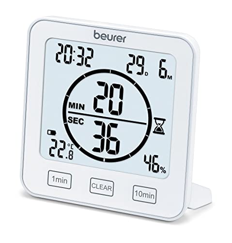 Beurer Hm 22 Termoigrometro Con Funzione Timer, Bianco