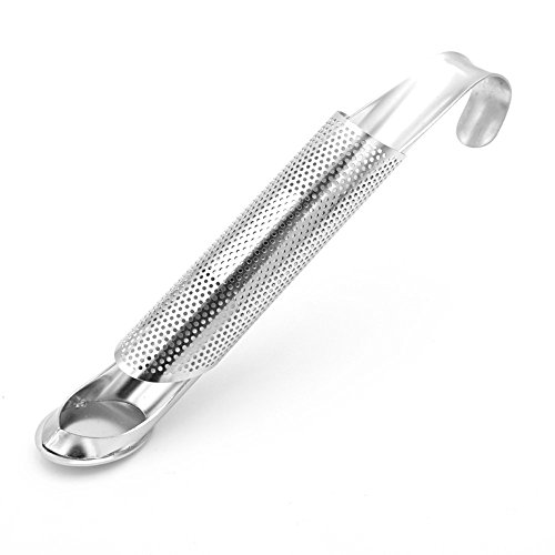 ERCRYSTO Tea Infuser With Hook- Easy To Use Carry - Suitable For In-home Or Outdoor Usage Picnic Travel Business Trip etc Premium Tea Infuser - Tea Strainer - Tea Steeper