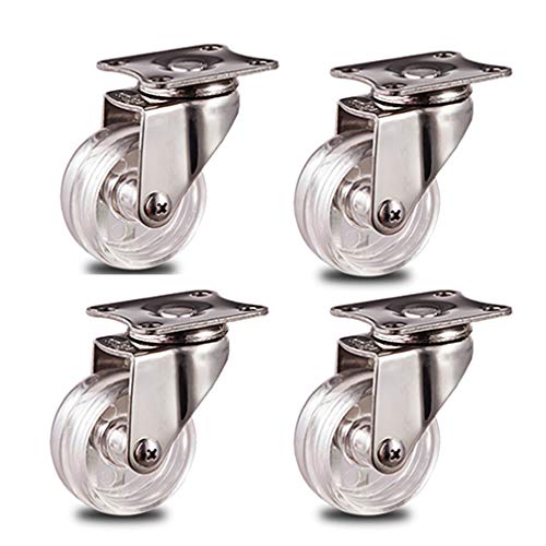 Roulette de meubles en acier inoxydable 304 design transparent