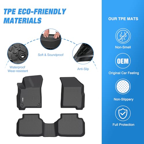 Image of Nilight TPE Floor Mats for Dodge Journey
