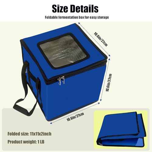Caja plegable con control de temperatura precisa para fermentar masa madre 5