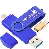 Type C USB Flash Drive for Android Phones 32GB Memory Stick with Micro & USB C Interface, MissyouGift USB 3.0 Pendrive for Computer, Jump Drive for Tablets, Thumb Drive Pendrive for Macbook Cell Phone