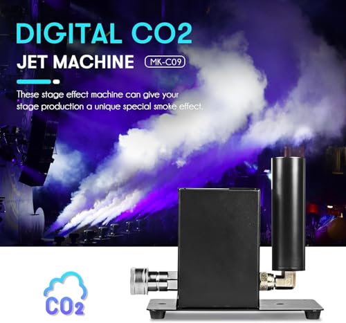 Image of MOKA SFX CO2 Jet Machine with 20ft Hose DMX 512 Control CO2 Cannon Fog Machine Professional Stage Effects for Clubs, Concerts, DJ Events, Parties