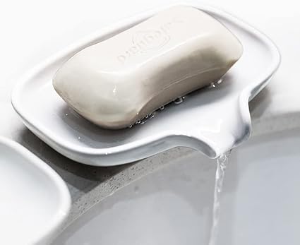 Amazon Co Jp ソープディッシュ Kaweina セラミック 磁器 石鹸ケース せっけんおき おしゃれ スポンジホルダー カップ置き うがいコップ置き 水が流れる ソープトレー 水が切れる お風呂 バス用品 浴室 洗面台 キチンどに適用 X43white ホーム キッチン