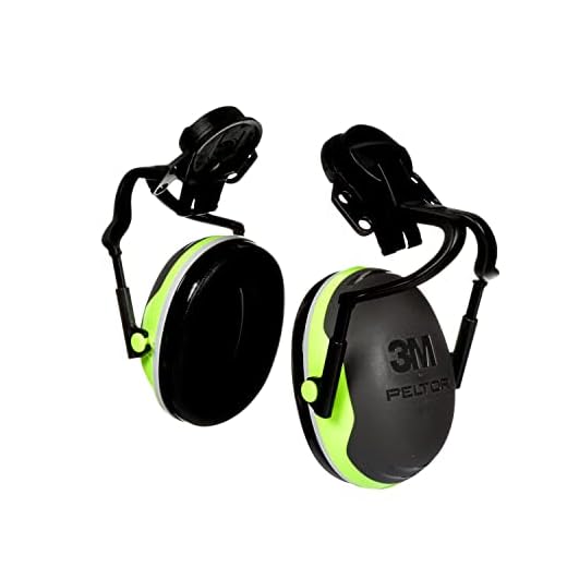 3M PELTOR Ear Muffs, 10/Pack, Noise Protection NRR 26 dB, Full Brim Hard Hat Attachment, Electrically Insulated, Construction, Manufacturing, Maintenance, Automotive, Woodworking, X4P51E