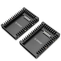 [2 Stück] ORICO 2,5\ auf 3,5\ interner Festplattenadapter Konverter Einbaurahmen Wechselrahmen, für 2,5 Zoll SATA HDD oder SSD von 7/9,5/12,5 mm, Kein Kabel Erforderlich(1125SS)