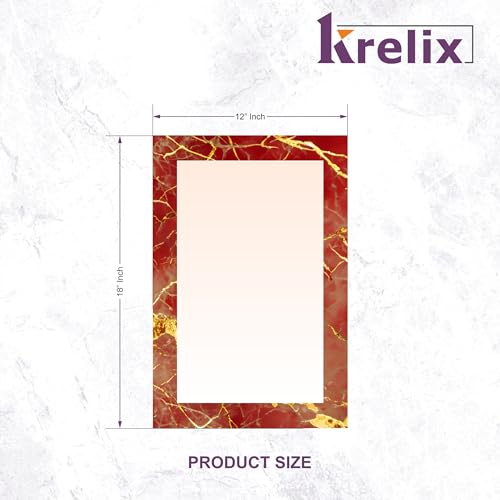 Image of KERLIX 12x18 Inch Rectangular Wall Mirror CNC Polished Finish, Modern Decorative Mirror for Bathroom, Bedroom, Living Room & Entryway