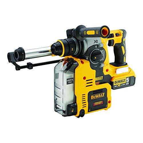 DeWalt TASSELLATORI SDS PLUS 18V BRUSHLESS 24mm + SISTEMA ESTRAZIONE POLVERI