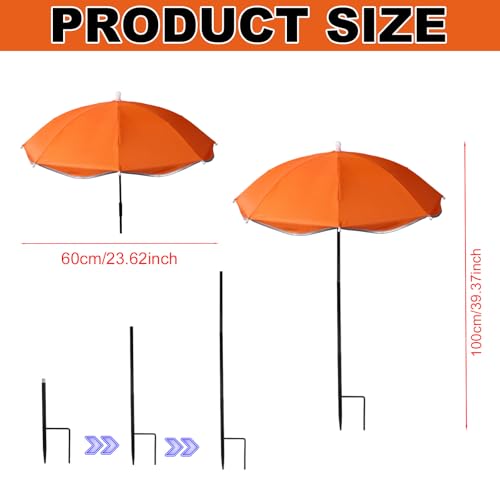 3pcs Plant Umbrellas for Outdoor Plants, 23.62in Garden Plant Umbrella by Lyreh - Used condition - Image 2