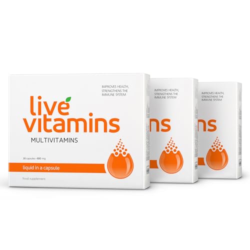 Live Vitamins - The only Bioactive Ingredients + Full Absorption = immediate Effect. Laboratory Tested. (Pack of 3)