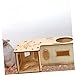 Kisangel Natural Hamster Tunnel Hideout Multi-Functional for Animals for Hamsters Guinea Pigs and Chinchillas Easy to and Damage- Design