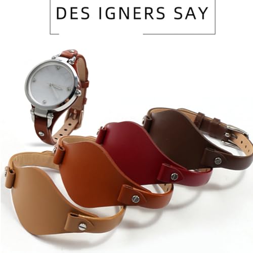 Bracelets de montre intelligents résistant rayures fin en cuir
