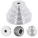 LOORGVEL Aluminum Tower Pulley Wheel for Mini Drill Press, 14-Hole High Seat Metal Transmission Pulley, Wear-Resistant Table Drill Press Accessory for Home and Industrial Repair
