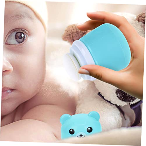 Mikinona 2 Pçs Caixa De Sopro De Bebê Kit De Banho De Pó De Bebê Em Pó Frasco De Talco De Bebê Fofo