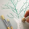 GACDR Wooden Stencil Brush Set, 6 Pieces Natural Hog Bristle Dome Stencil Brushes for Painting On Wood Wall, Stencil Projects, Card Making, DIY, Crafts and Acrylic Oil Watercolor Painting… #5