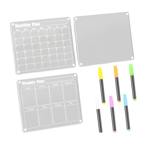 Pizarra acrilica de 30 x 40 cm con panel borrable para uso escolar