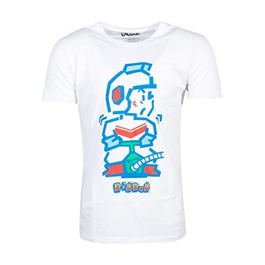 Digdug Bandai Namco Pump Man Men's T-Shirt Black-XL