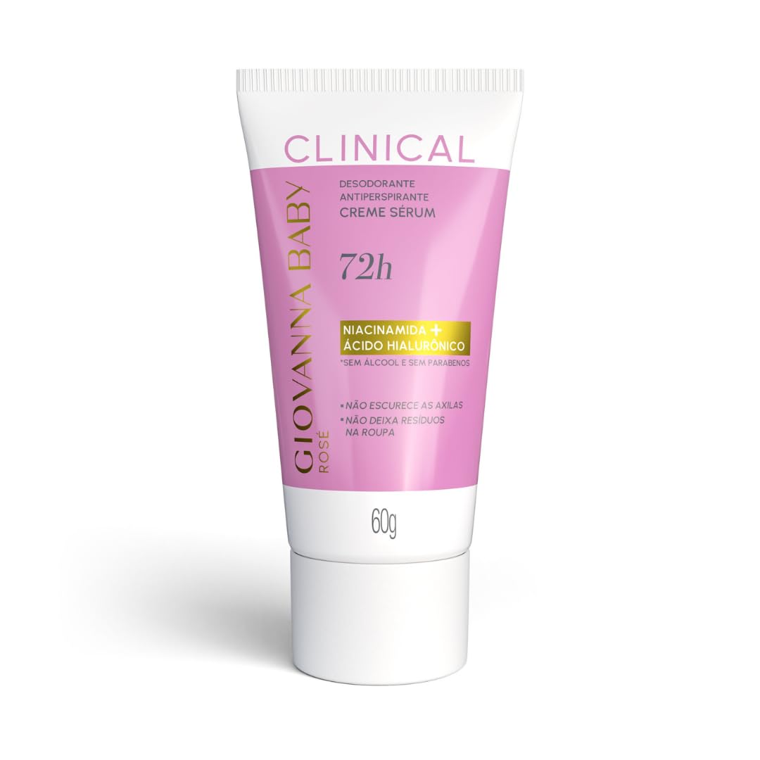 Desodorante em Creme Giovanna Baby Clinical Rosé 72 Horas 60g