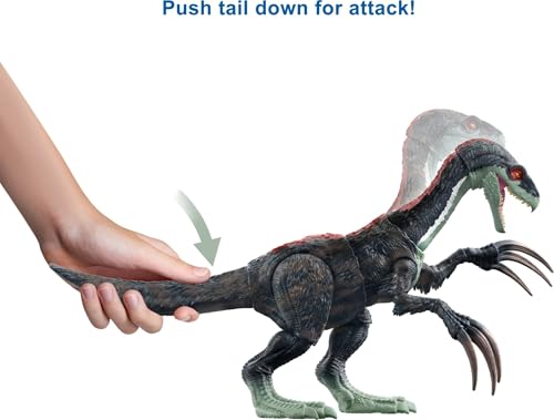 Mattel Jurassic World Dominion Sound Slashin Therizinosaurus Dinosaur Action Figure Toy with Attack Feature and Sounds - image 2
