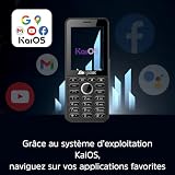 Telefon Energizer E288S, 4G, KaiOS, bateria 2000 mAh, duży ekran 2,8'', 4GB RAM 512 MB ROM, kabel USB-C, bez ładowarki sieciowej