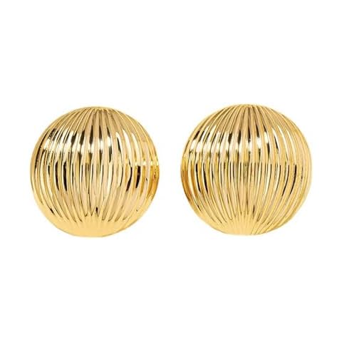 Seashell Half Ball Stud Earrings for Women Hypoallergenic Gold Plated Statement Drop Dome Round Moon Post Studs Minimalist Trendy Boho Christmas Festival Ornament Jewelry Cover