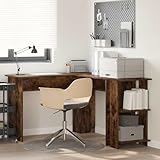 Matériau en bois durable pour un usage quotidien : fabriqué en bois de chêne fumé de haute qualité, ce bureau robuste offre une surface durable et facile d'entretien. Parfait comme bureau d'ordinateur ou bureau à domicile pour une utilisation en intérieur.