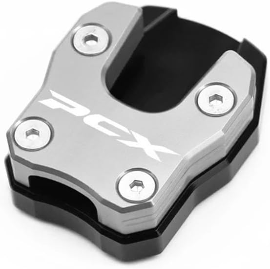 Motorcycle Foot Plate Pad for PCX125 PCX150 PCX160 Aluminum Motorcycle Bike Kickstand Extender Foot Side Stand Extension Foot Pad