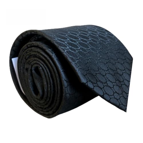 Gravata Preta Luxo Fatto A Mano Microseda Detalhes Oval