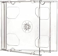 25 x Double Clear CD Jewel Case 10.4mm Spine with CLear Tray Replacement Cover