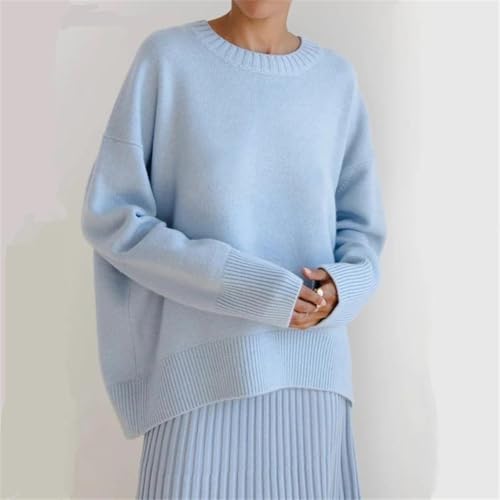 Women Winter Cashmere Sweaters Oversized Casual Long Sleeve Pullovers Knitted Knitwear2