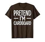 Lazy cardboard costume for Halloween